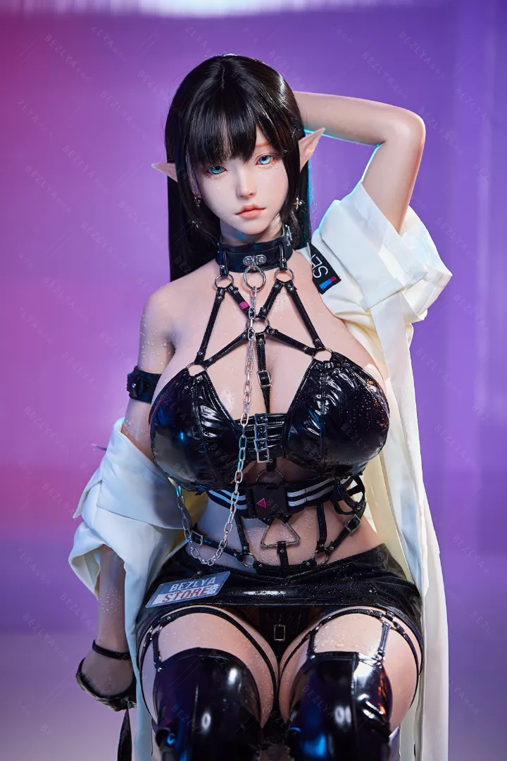157cm (5ft2) K罩杯 輕量化 矽膠 性愛娃娃 活動下巴 头部 Calla